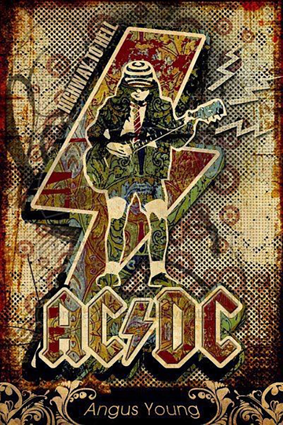 AC/DC Poster 24x36 - Rock Giants, High Voltage, Classic Rock, Music Legends - PosterFire.com