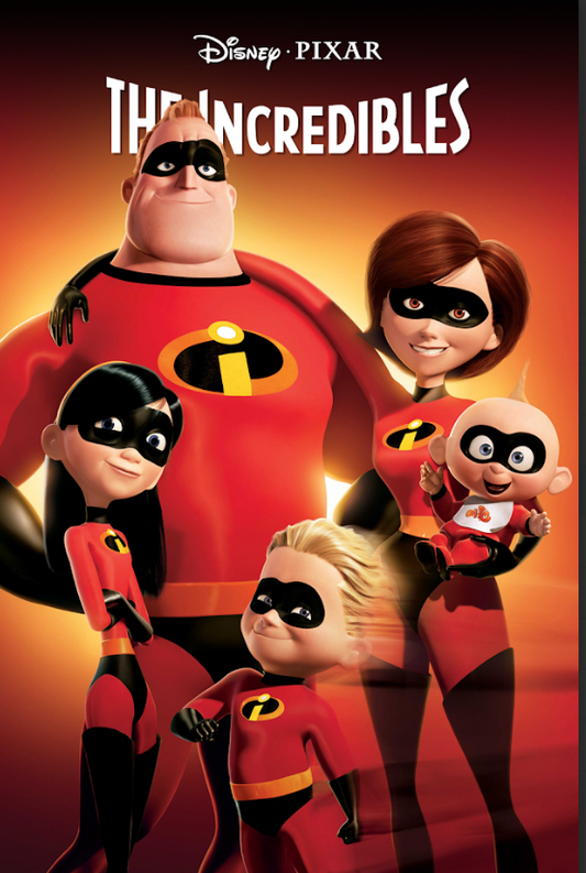 The Incredibles (2004) 24x36 Movie Poster, Pixar Animated Classic