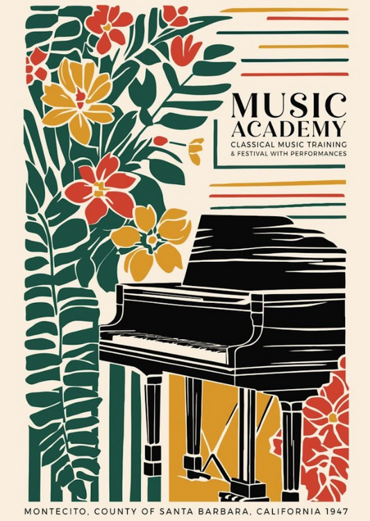 Music Academy Jazz Poster 24x36 - Classic Design, Elegant Vibes, Unique Art - PosterFire.com