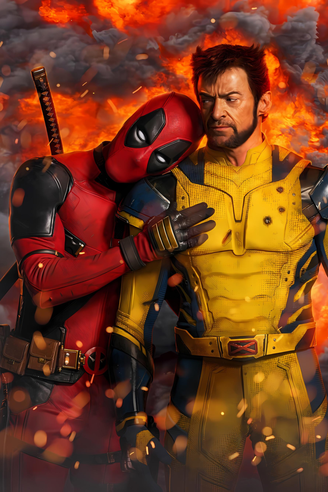 Deadpool vs Wolverine Posters 24x36 Ryan Reynolds Hugh Jackman marvel kids room - PosterFire.com