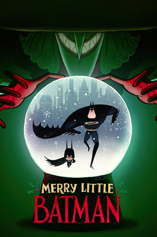 Merry Little Batman 2023 Movie Poster 24x36 - Animated Holiday Special, DC Comic