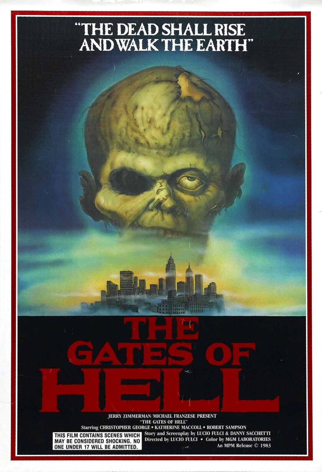 City of the Living Dead Movie Poster - Rare Horror Gem Collectible