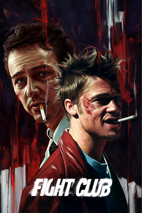 1999 Fight Club Poster 24x36 | Cult Classic | Brad Pitt Edward Norton