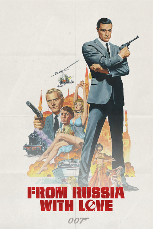 From Russia with Love 1963 Movie Poster 24x36 | Classic James Bond | Spy Action - PosterFire.com