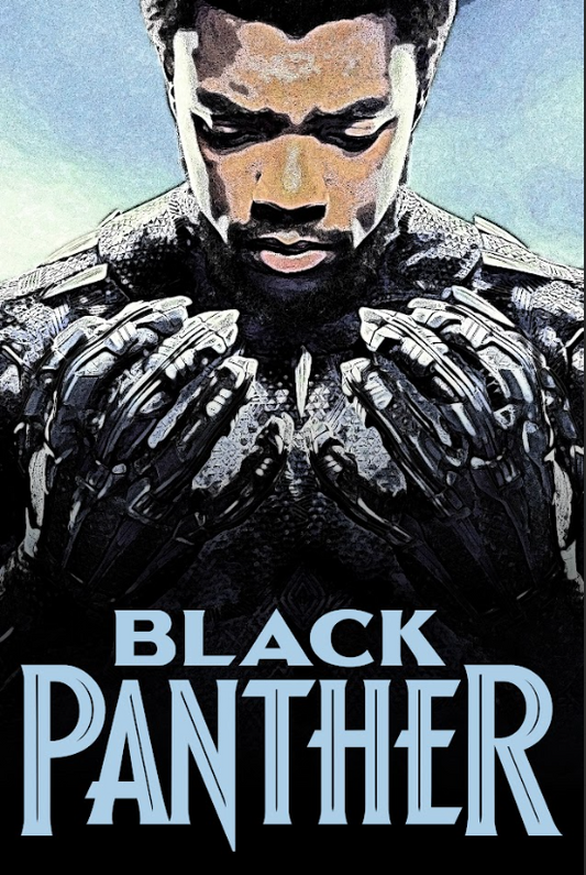 Black Panther (2018) 24x36 Poster - Marvel, Superhero Epic, Rare Collectible