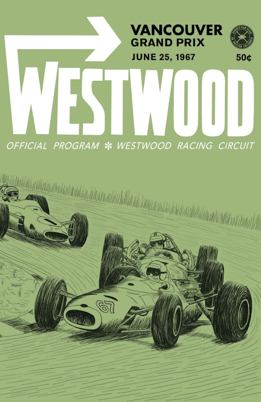 Westwood 1967 Car Racing Poster 24x36 – Vintage Motorsport Art, Classic Racing E