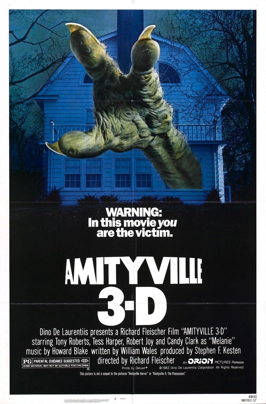 Amityville 3D Movie Poster - Vintage Horror Cult Classic Collectible Art Print