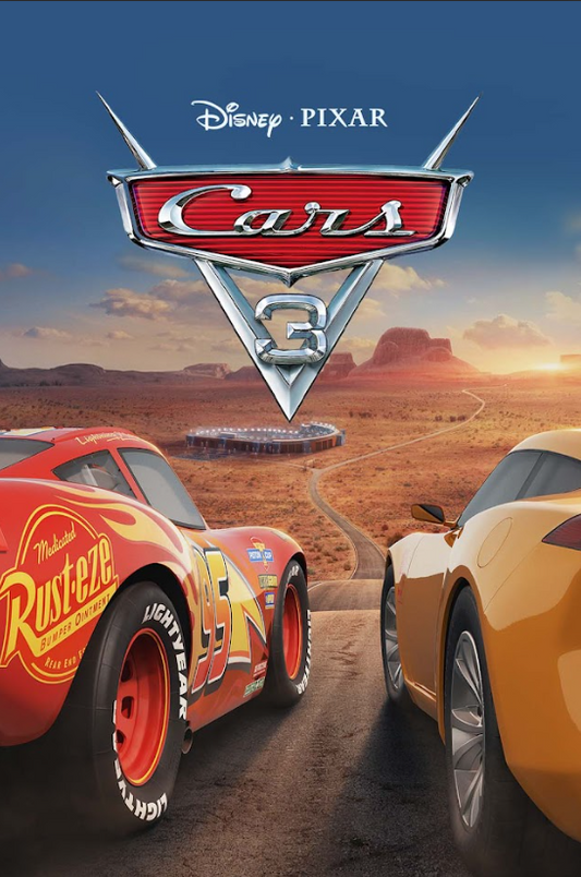 2017 Cars 3 Poster 24x36 | Disney Pixar Animated Film | Lightning McQueen