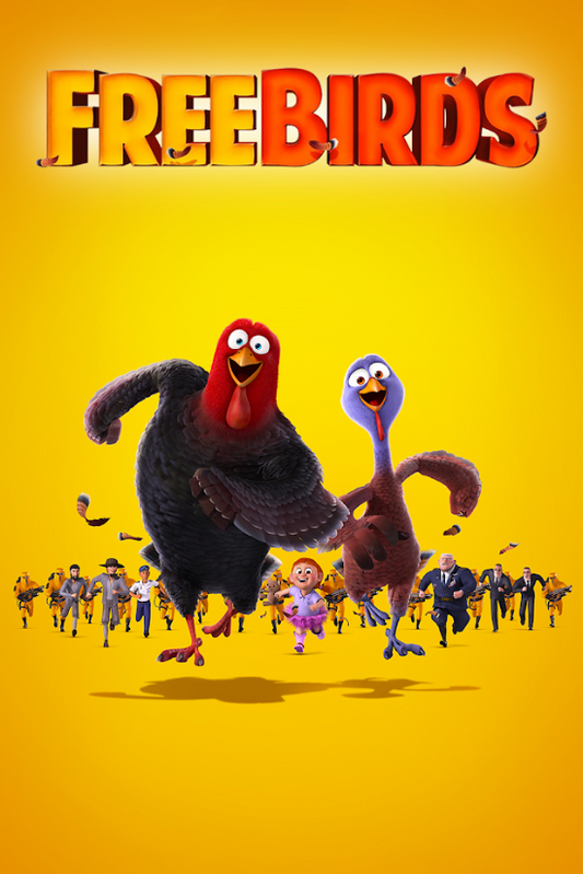 Free Birds 2013 Poster 24x36 - Animated Comedy Thanksgiving Adventure Turkey