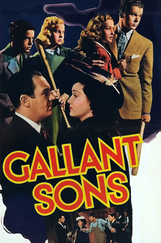 Gallant Sons 1940 Movie Poster 24x36 | Classic War Drama | Adventure & Friendshi - PosterFire.com