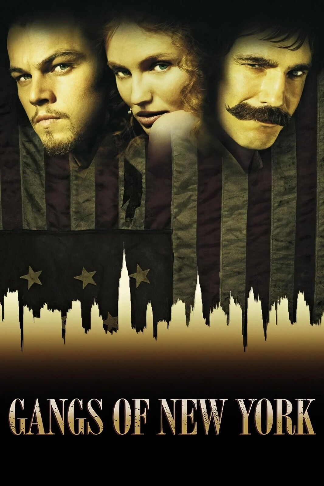 Gangs of New York Poster - Leonardo DiCaprio & Daniel Day-Lewis, 2002, 24x36 4K