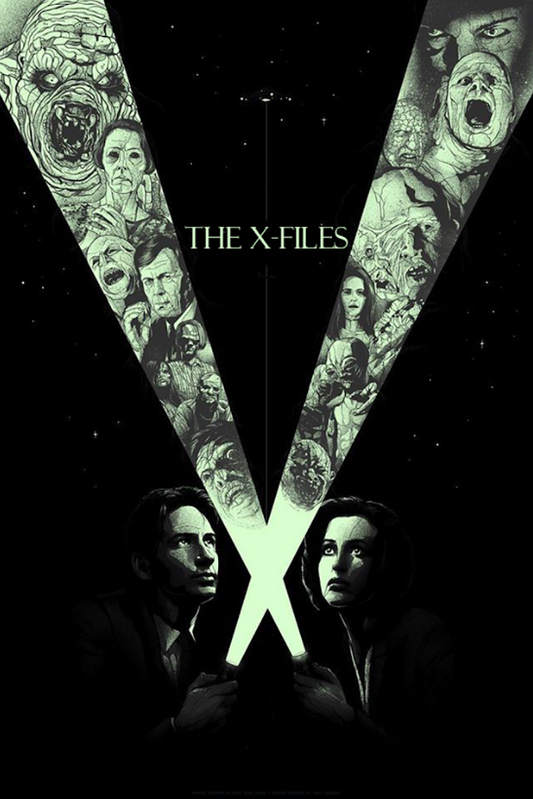 The X-Files 1993 Poster 24x36 Sci-Fi Supernatural Thriller Mystery Art - PosterFire.com