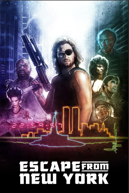 1981 Escape from New York Movie Poster 24x36 John Carpenter Sci-Fi Action