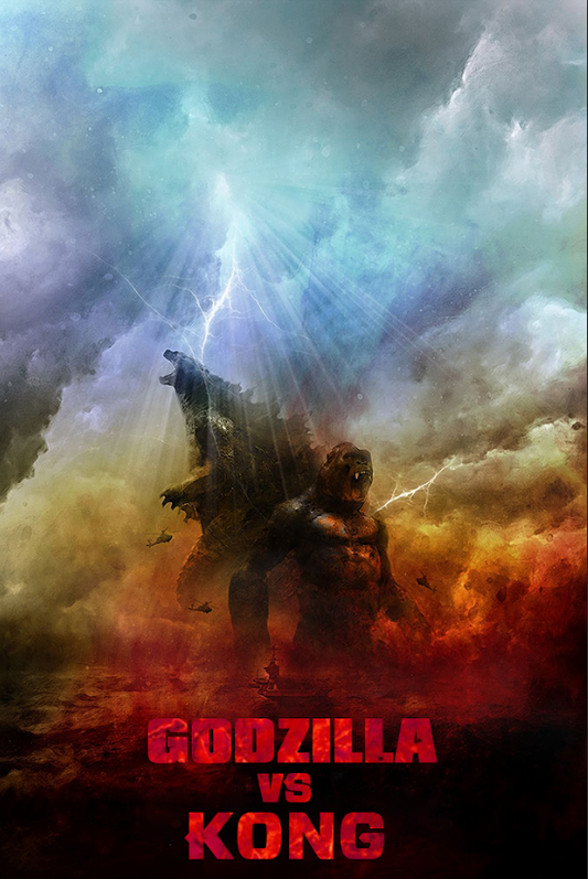 Godzilla vs. Kong 2021 Poster 24x36 - Epic Monster Showdown, Action Adventure - PosterFire.com