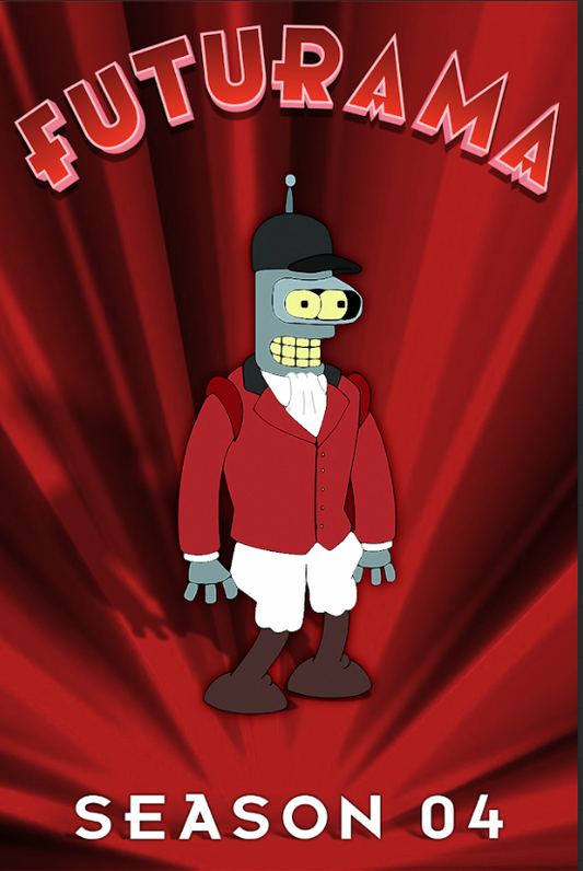 Futurama 1999 Poster 24x36 - Season 4, Hilarious Sci-Fi Comedy and Space Adventu - PosterFire.com