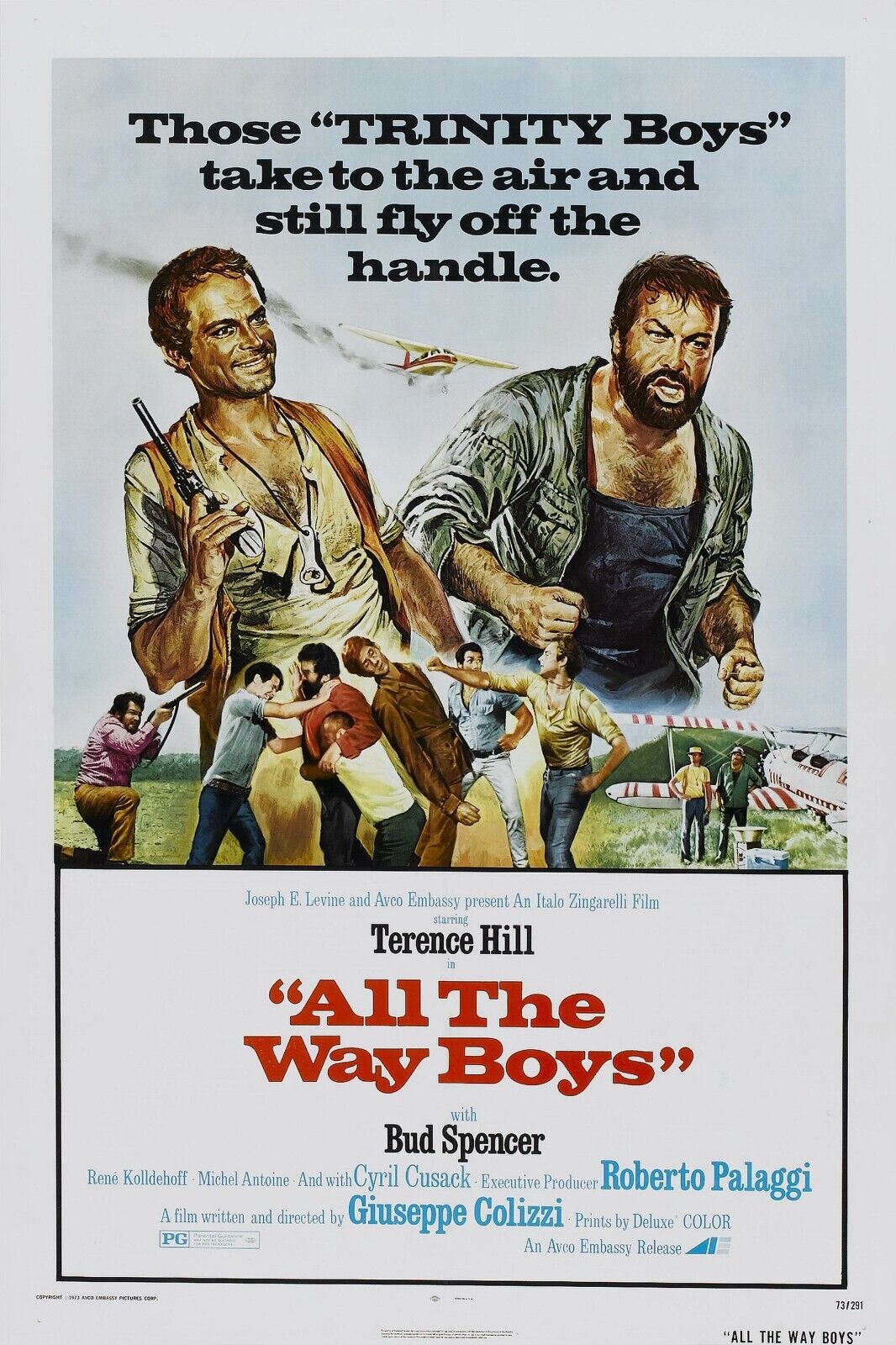 All the Way Boys Movie Poster - Vintage Action Comedy Collectible Art Print