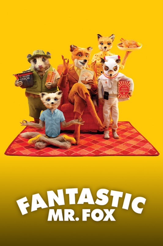 Fantastic Mr. Fox (2009) Movie Poster 24x36 Stop-Motion Animation, Wes Anderson