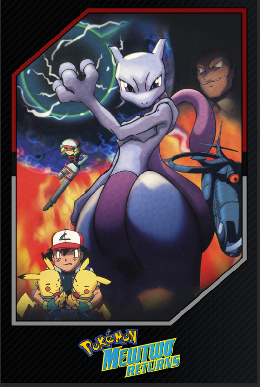 Pokémon: Mewtwo Returns 2001 Poster 24x36 - Animated Adventure Mewtwo Special - PosterFire.com