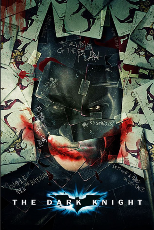 The Dark Knight 2008 Poster 24x36 - Batman vs Joker Classic Action Thriller - PosterFire.com