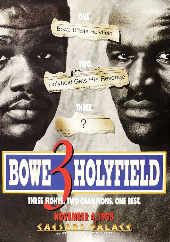 Bowe vs Holyfield III Poster 24x36 - Trilogy Fight, Epic Boxing Battle, Heavywei - PosterFire.com