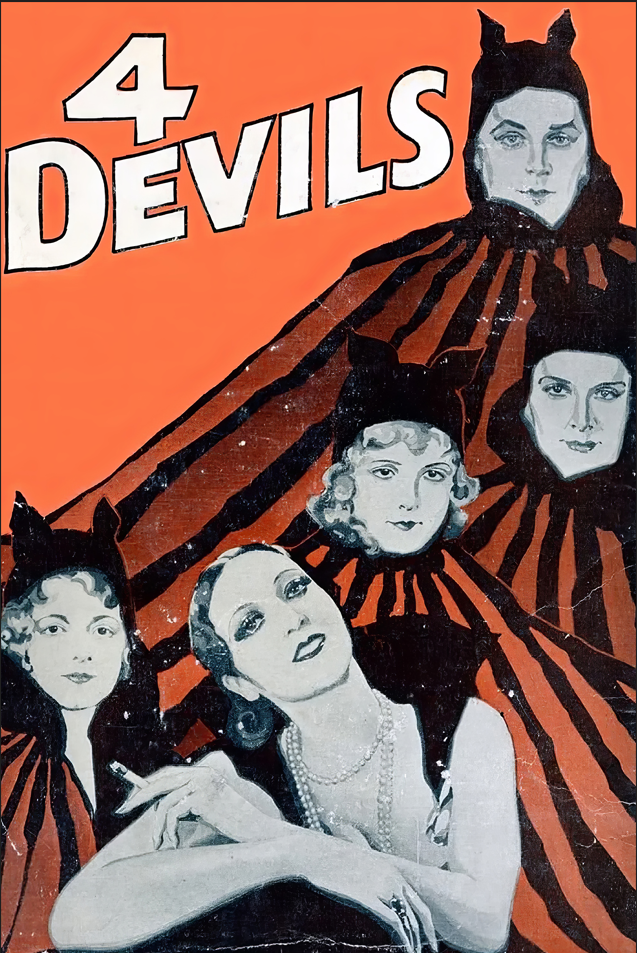 4 Devils (1928) 24x36 Vintage Movie Poster Silent Film Classic, Janet Gaynor - PosterFire.com