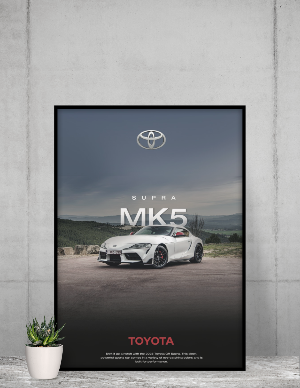 Toyota Supra MK5 24X36 Poster GR Tuner man cave import GT R Nismo 2JZ JDM JAPAN - PosterFire.com