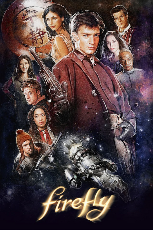 Firefly 2002 Poster 24x36 - Joss Whedon Space Western Sci-Fi Cult Classic TV Sho - PosterFire.com