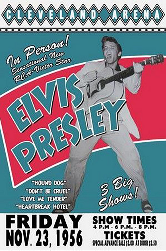 Elvis Presley Poster 24x36 Rock 'n' Roll King Music Icon Memorabilia