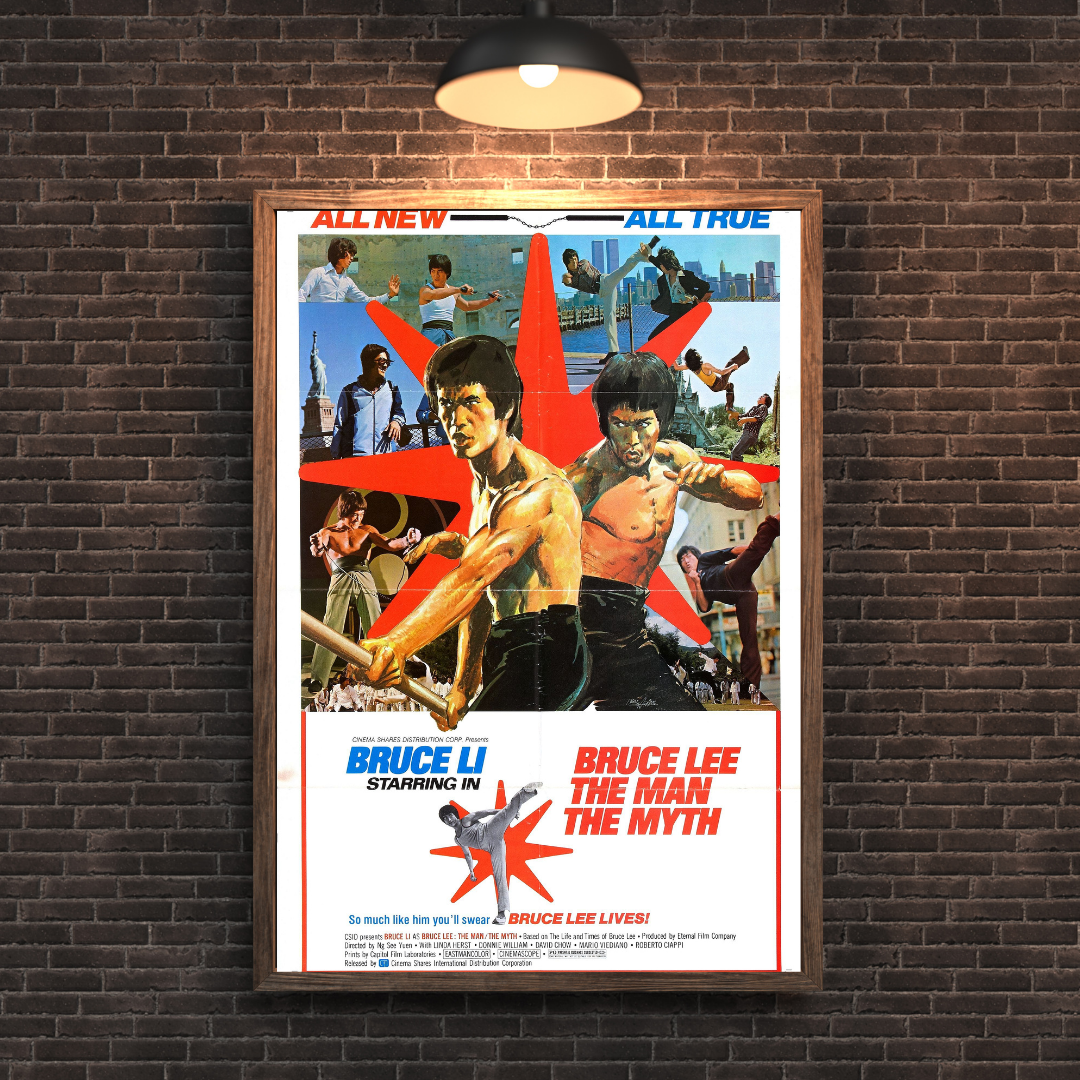 Bruce Lee The Man, The Myth Movie Poster - Martial Arts Legend Collectible - PosterFire.com