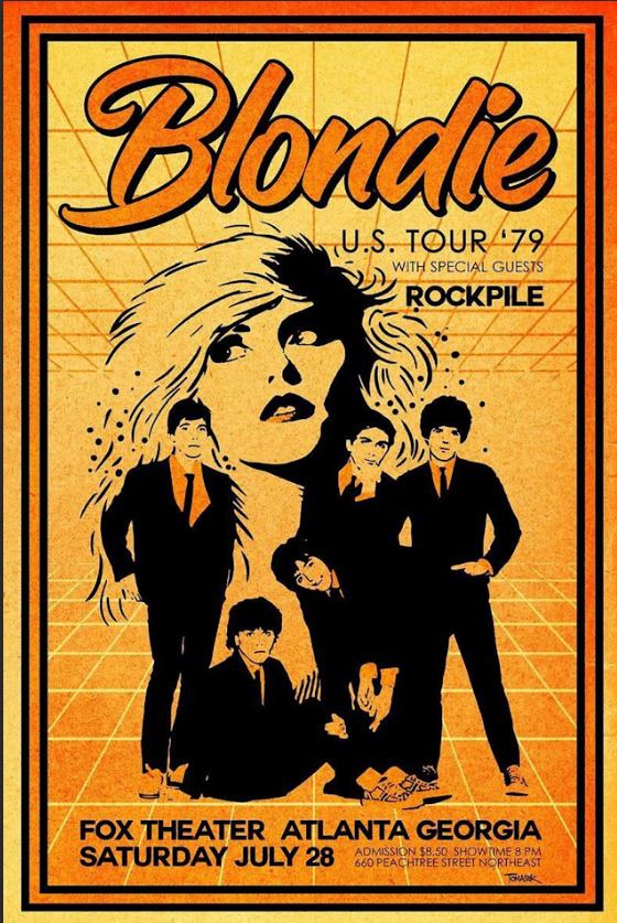 Blondie (2) 24x36 Poster Rock Band Vintage Concert Art Iconic Retro - PosterFire.com