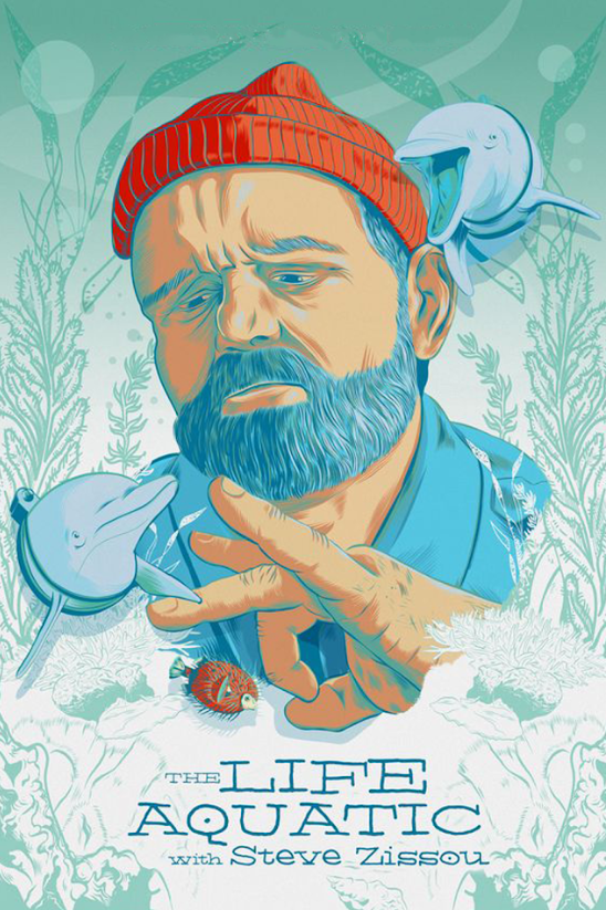 The Life Aquatic with Steve Zissou 2004 Poster 24x36 - Bill Murray Comedy Advent - PosterFire.com