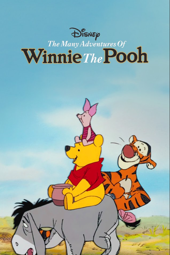 The Many Adventures of Winnie the Pooh 1977 Movie Poster 24x36 Disney Animated - PosterFire.com