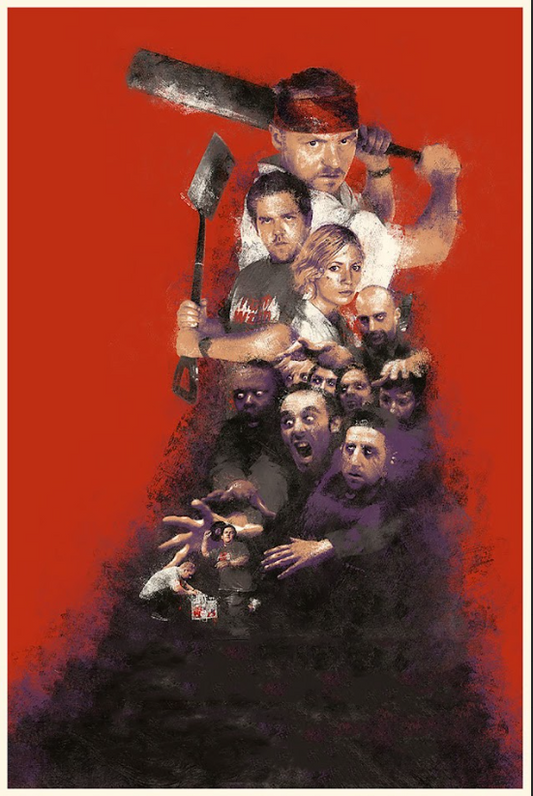 Shaun of the Dead 2004 Movie Poster 24x36 Simon Pegg Cult Zombie Comedy Classic - PosterFire.com