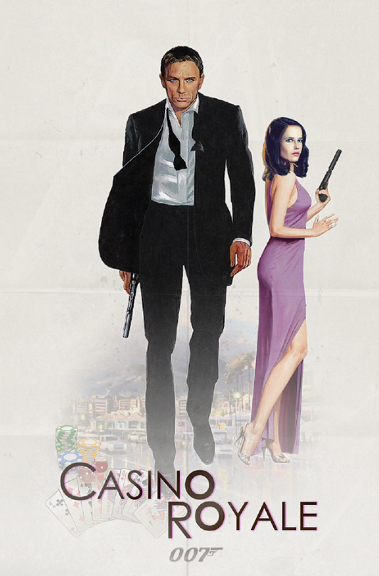 Casino Royale 2006 Poster 24x36 - James Bond Daniel Craig Action Thriller