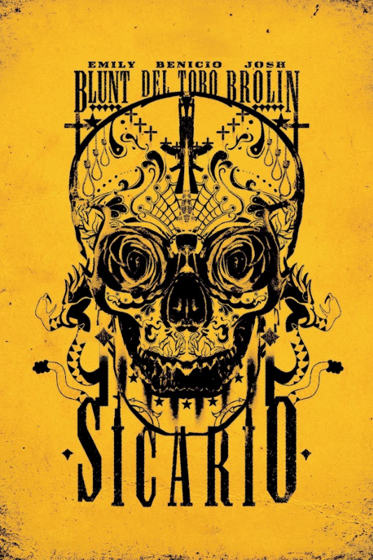 Sicario 2015 Poster 24x36 - Crime Thriller Emily Blunt DEA Drug War Suspense - PosterFire.com