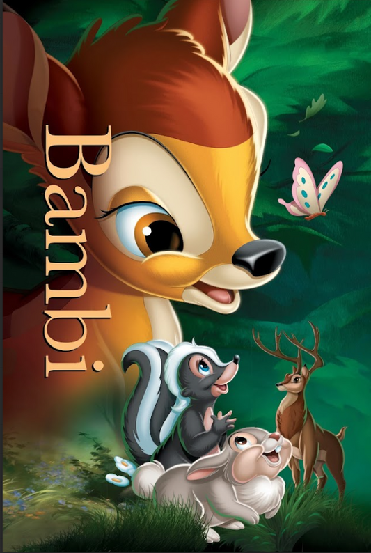 Bambi 1942 Poster 24x36 Disney Classic Deer Thumper Vintage Movie Art Print