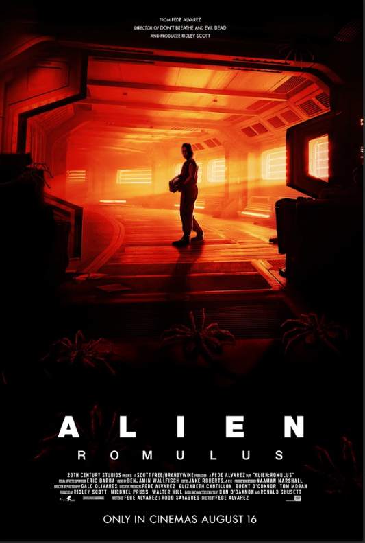 Alien: Romulus (2024) Poster 24x36 - Sci-Fi Horror, Intense Design, Exclusive Ar