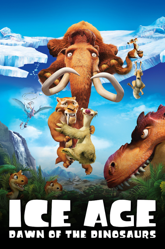 Ice Age: Dawn of the Dinosaurs 2009 Poster 24x36 - Scrat & Friends Adventure