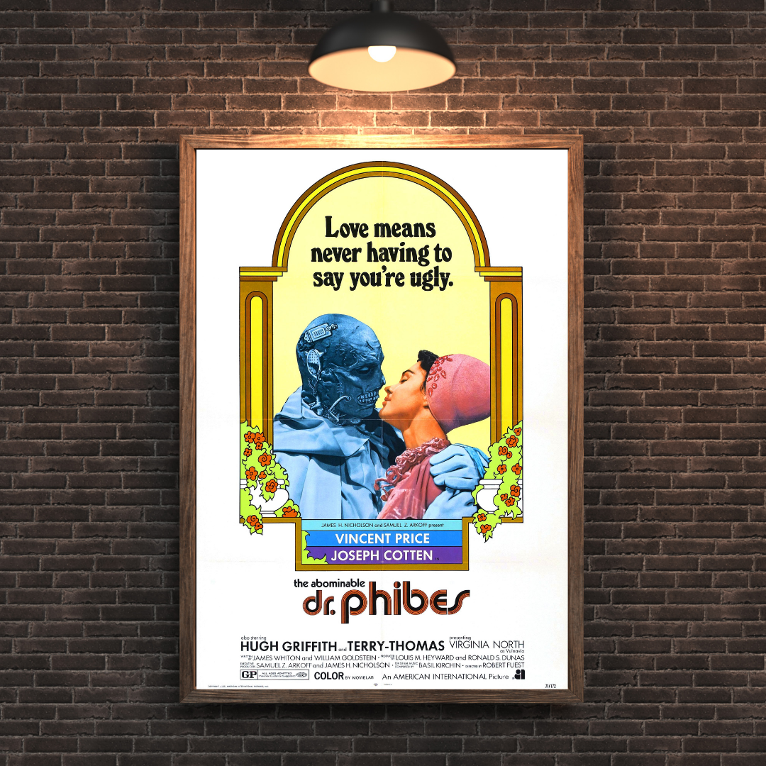 Abominable Dr. Phibes Movie Poster - Vintage Horror Cult Classic Collectible