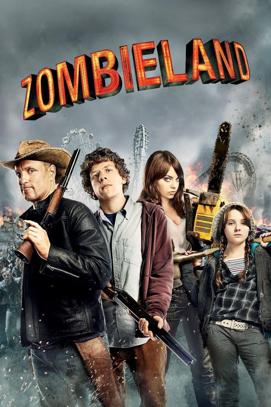 Zombieland (2009) 24x36 Poster - Star-Studded Comedy Horror Poster - PosterFire.com