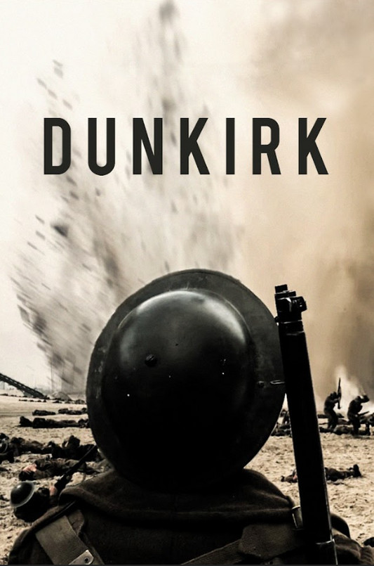 Dunkirk (2017) Movie Poster 24x36 War Film, Christopher Nolan, Intense Battle