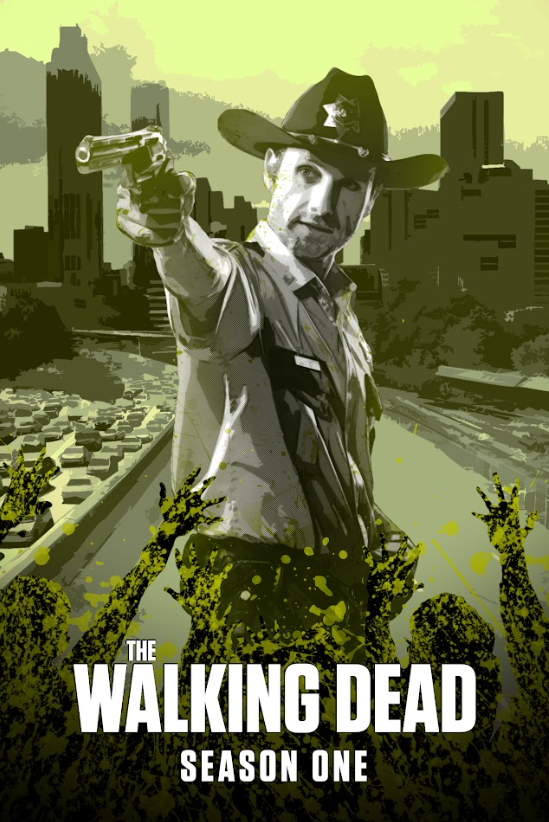 The Walking Dead 2010 Season 1 Poster 24x36 - Zombie Apocalypse Rick Grimes AMC - PosterFire.com