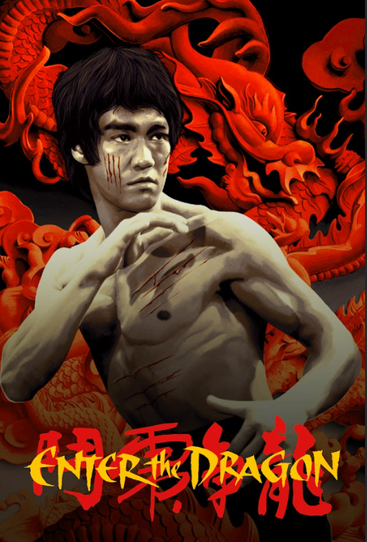 1973 Enter the Dragon Movie Poster 24x36 Bruce Lee Kung Fu Action Film - PosterFire.com