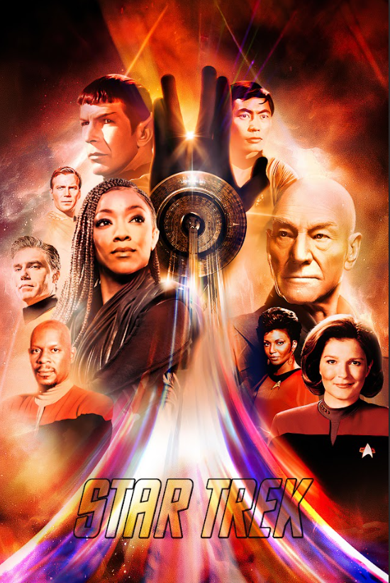 Star Trek TV Collection Poster 24x36 - Classic Sci-Fi Series Space Adventure - PosterFire.com