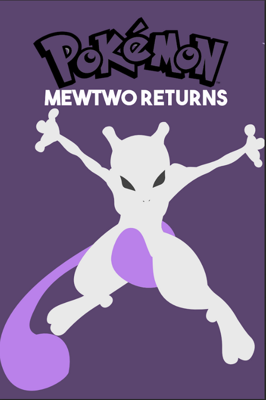 Pokémon: Mewtwo Returns 2001 Poster 24x36 - Animated Adventure Mewtwo Film Art