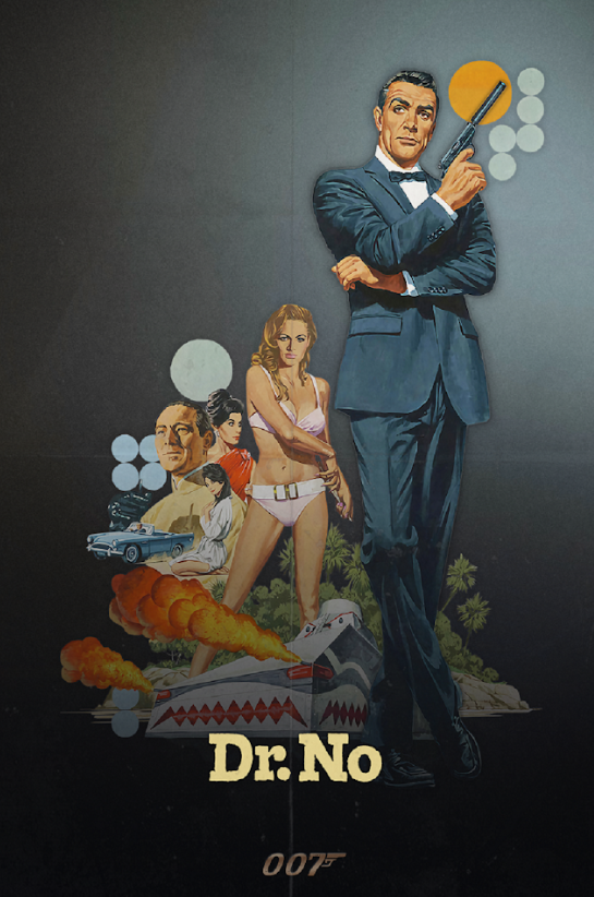 Dr. No 1962 Poster 24x36 - Classic James Bond Adventure Sean Connery Action Film - PosterFire.com