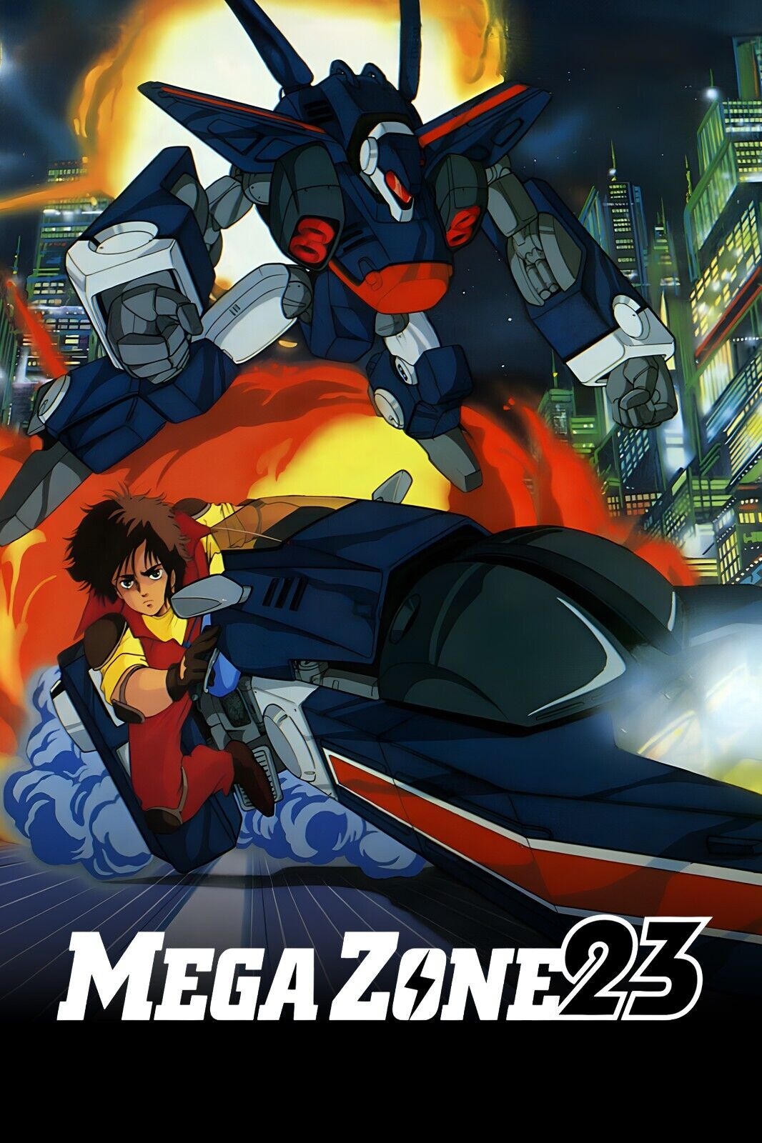 Megazone 23 1985 24x36 Poster Classic Cyberpunk Mecha Anime Film - PosterFire.com