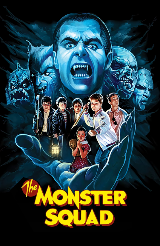 The Monster Squad 1987 Poster 24x36 - Horror Comedy Cult Classic Kids Fight Mons - PosterFire.com