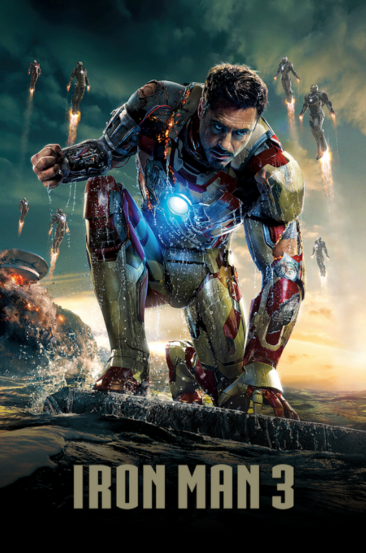 Iron Man 3 2013 Poster 24x36 - Tony Stark Armor Battle Action Thriller - PosterFire.com