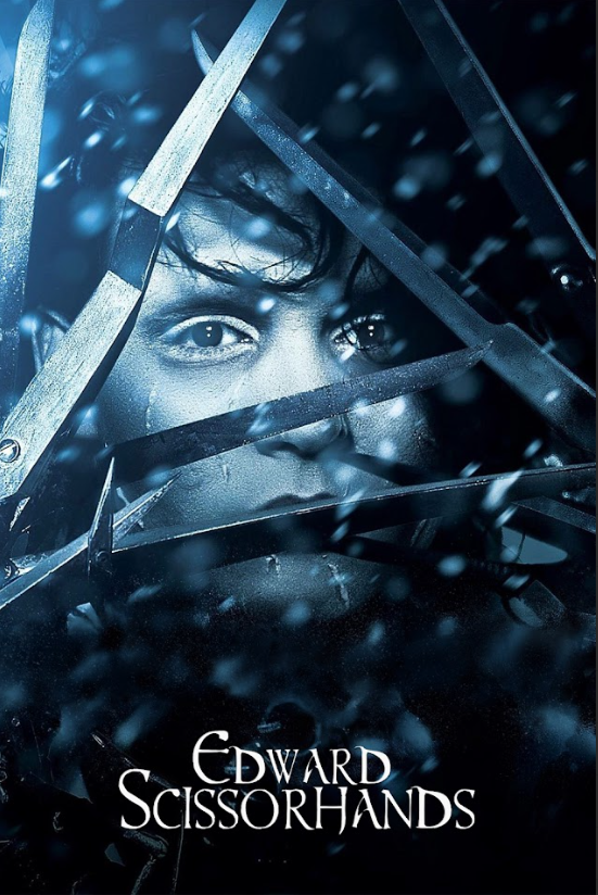 Edward Scissorhands 1990 Poster 24x36 - Tim Burton Fantasy Classic Johnny Depp - PosterFire.com